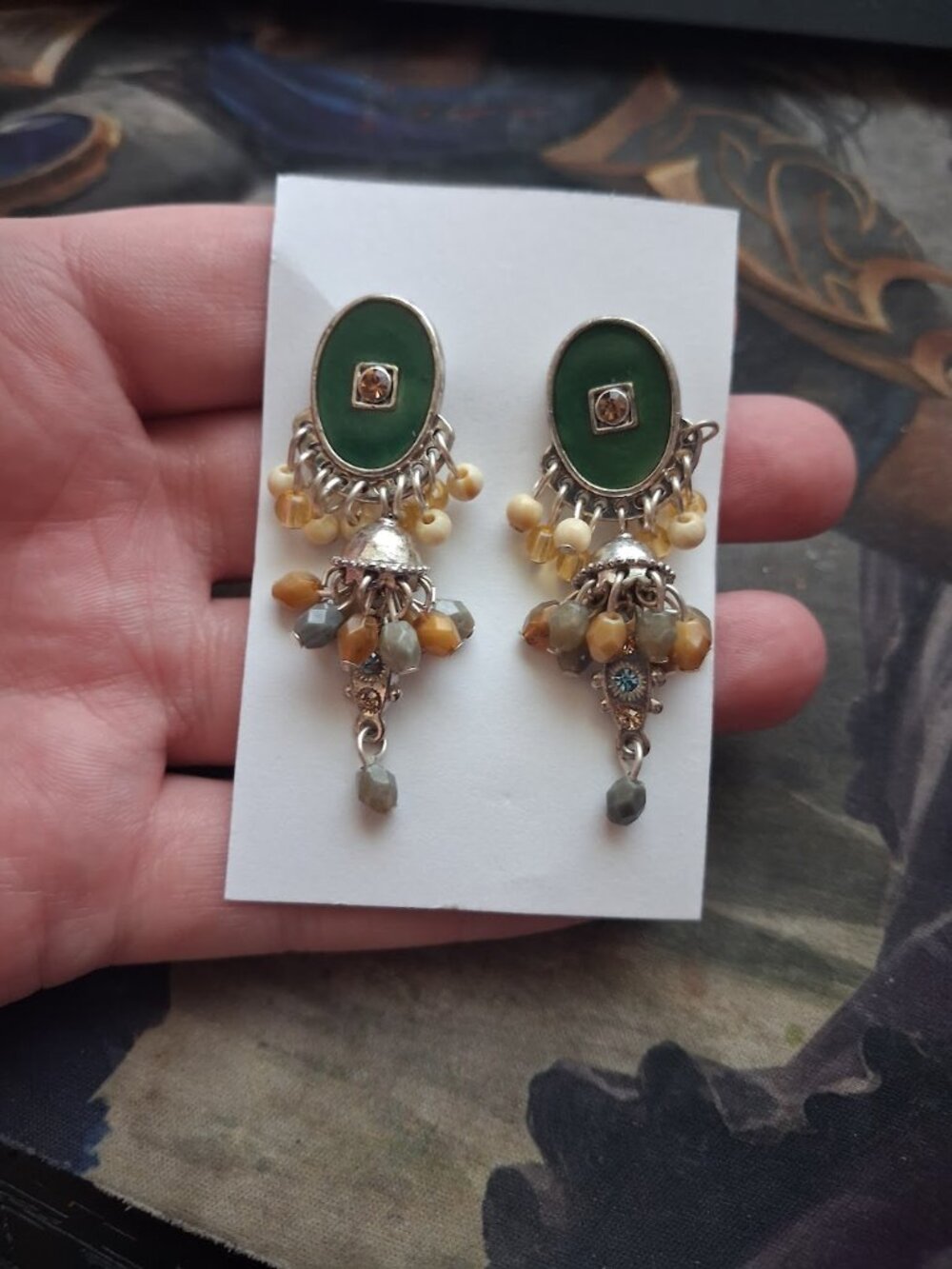 Bohemian style dangle earrings